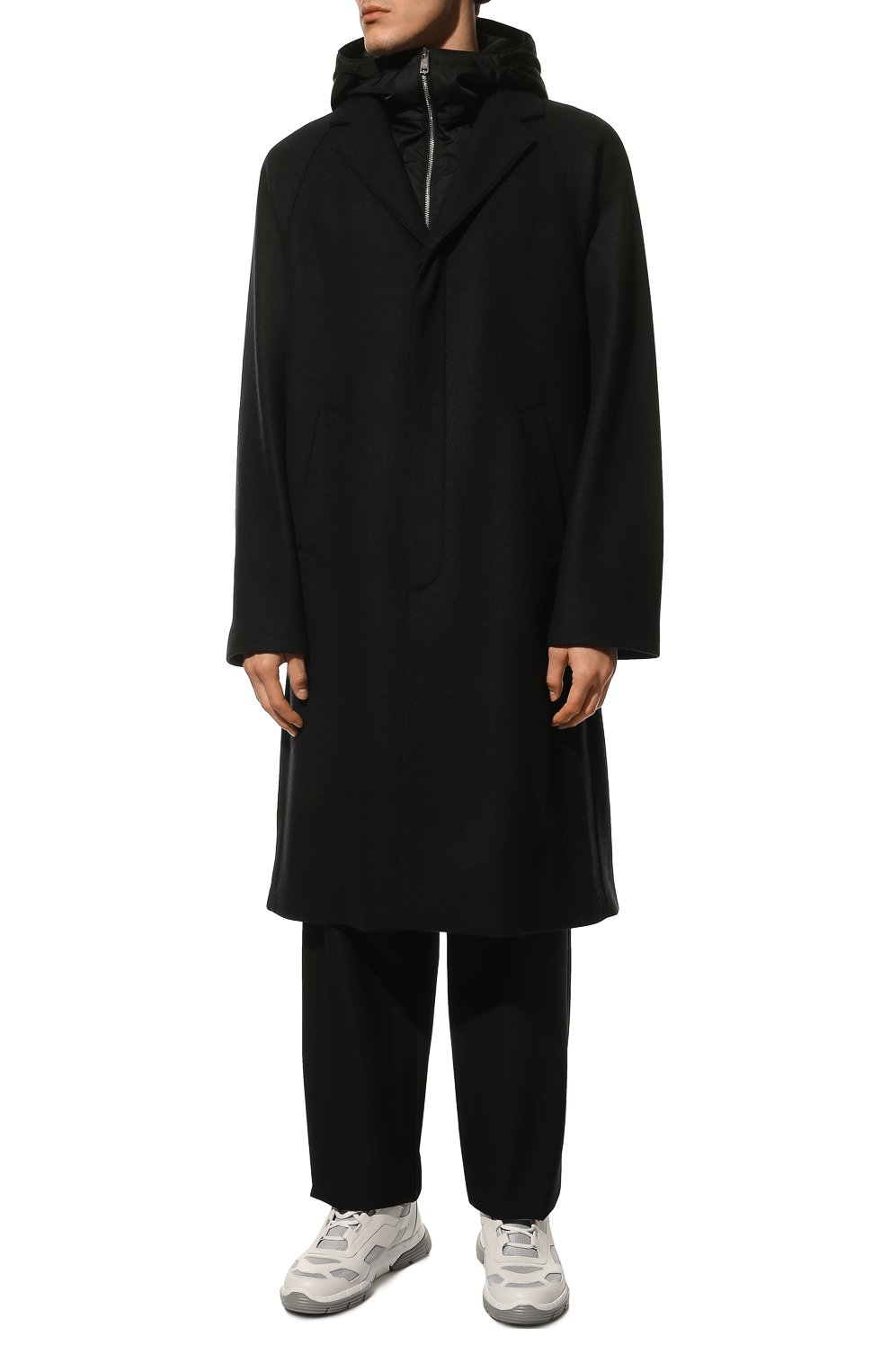 Пальто из шерсти и кашемира PRADA, ар�т. SGB837-1Y5U-F0002-212, фото 3