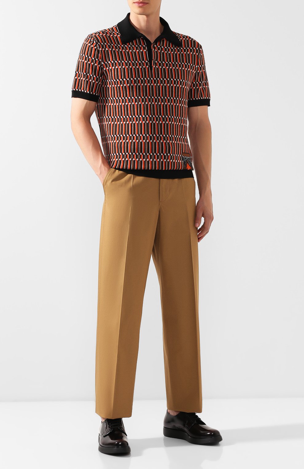 Кожаные дерби PRADA, арт. 2EG261-P39-F0397, фото 2