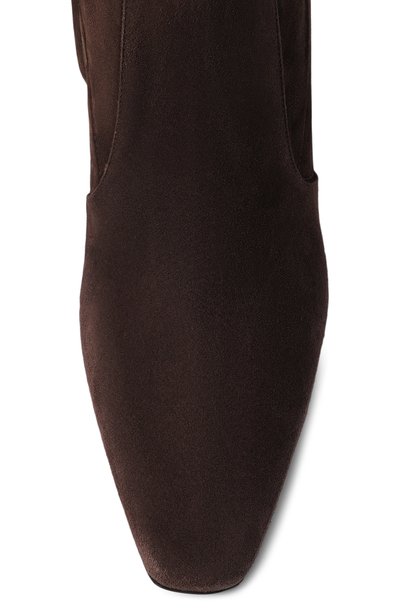 Замшевые сапоги francoise 95 SAINT LAURENT коричневого цвета по цене 249500 руб., арт. 841574/27D00, фото 5 Замшевые сапоги francoise 95 SAINT LAURENT, арт. 841574/27D00, фото 5