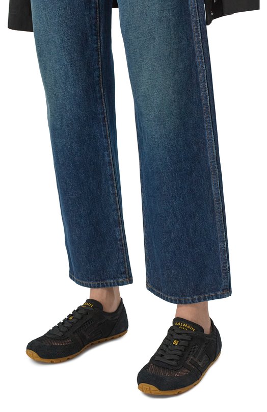 Текстильные кроссовки Racer 45 Balmain GN1VI761/THCM Чёрный  GN1VI761/THCM Фото 2