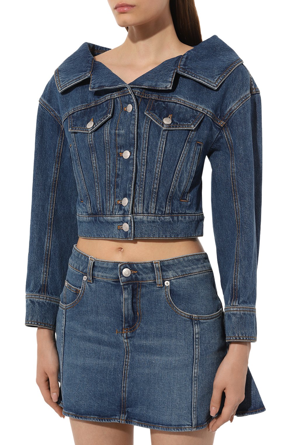 Джинсовая куртка ALEXANDER MCQUEEN, арт. 752781/QMACG, фото 3