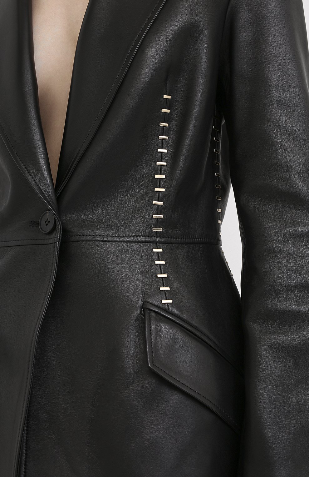 Кожаный жакет ALEXANDER MCQUEEN, арт. 633542/Q5AD9, фото 5