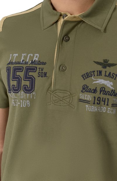 Хлопковое поло AERONAUTICA MILITARE, арт. 251P01860P173, фото 5