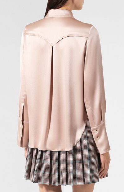 Атласная блузка NANUSHKA, арт. MANDINE_HIMALAYAN SALT_SLIP SATIN, фото 4