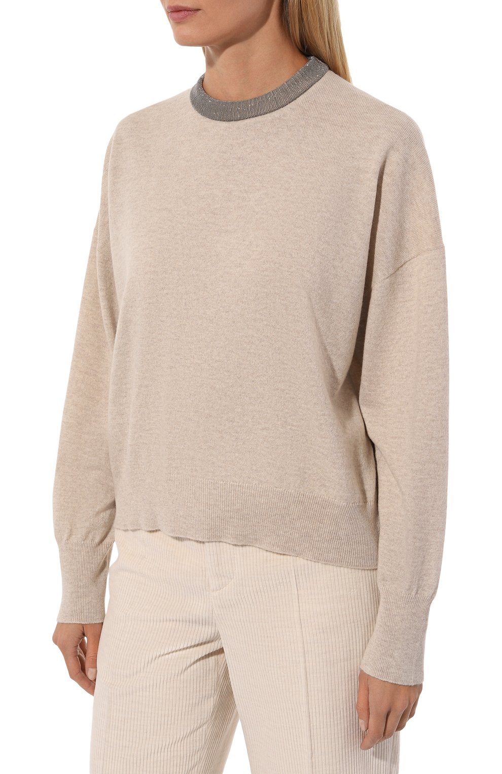 Кашемировый пуловер BRUNELLO CUCINELLI, арт. M12190100P, фото 3