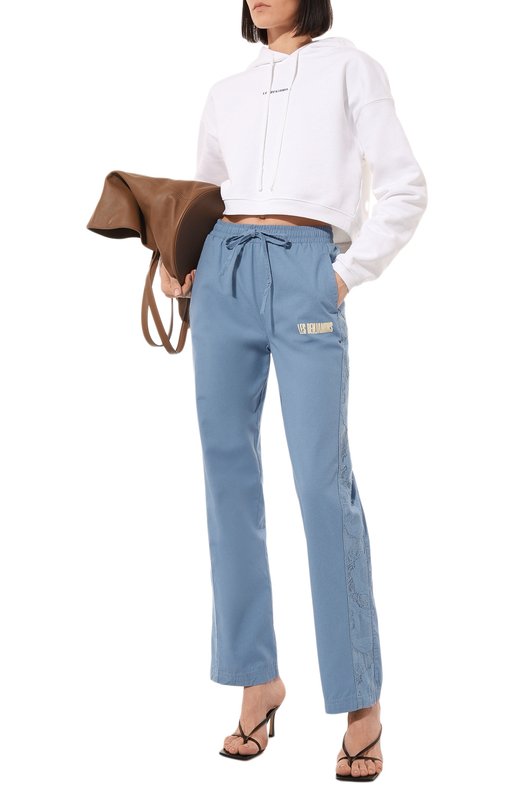Хлопковые брюки Les Benjamins Голубой, фото 2