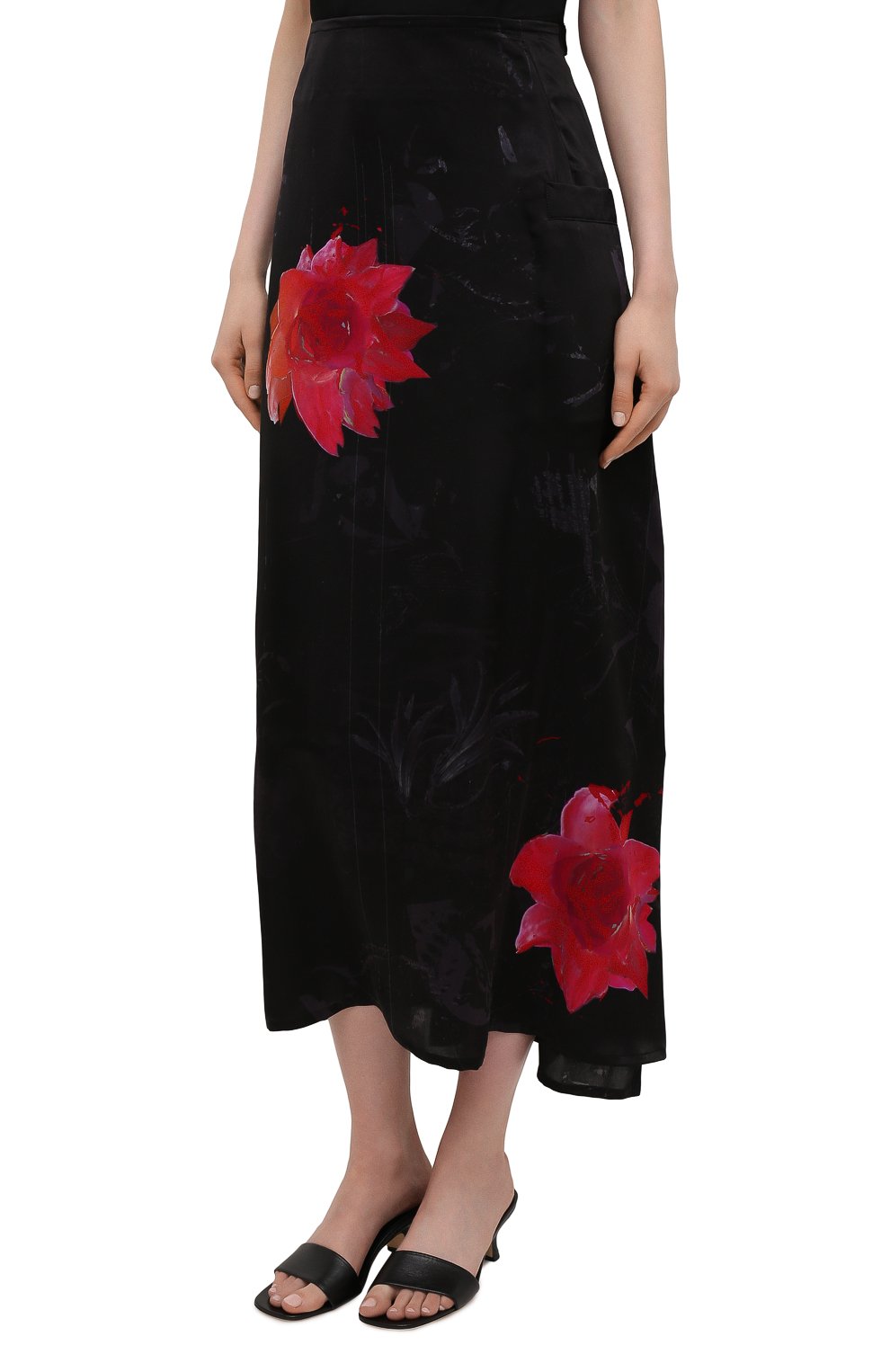 Шелковая юбка YOHJI YAMAMOTO, арт. ND-S07-412, фото 3