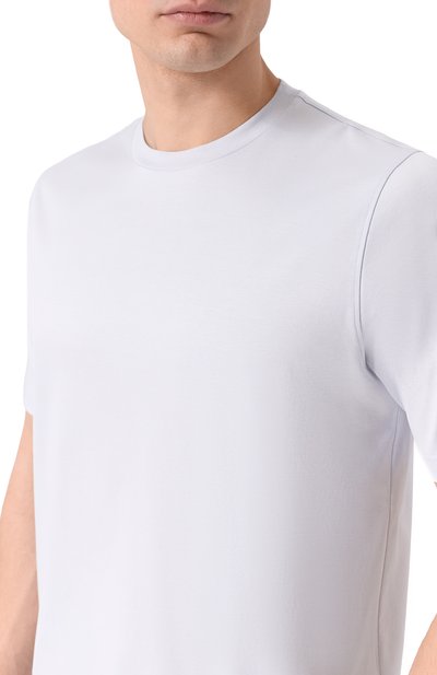 Хлопковая футболка MVST светло-голубого цвета по цене 49500 руб., арт. M26.CSM.K423/YAMU, фото 5 Хлопковая футболка MVST, арт. M26.CSM.K423/YAMU, фото 5