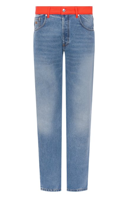 Мужские джинсы MSGM синего цвета, арт. 3840MP230Y/257087 | Фото 1 (Длина (брюки, джинсы): Стандартные; Материал внешний: Хлопок; Драгоценные камни: Проставлено; Материал сплава: Проставлено)