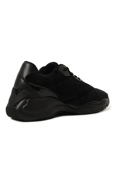 Текстильные кроссовки EMPORIO ARMANI черного цвета по цене 43200 руб., арт. X3X217/XR218, фото 5 Текстильные кроссовки EMPORIO ARMANI, арт. X3X217/XR218, фото 5