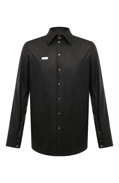 Рубашка из экокожи WHO_AM, арт. MS3-SVO243-BLK, фото 1