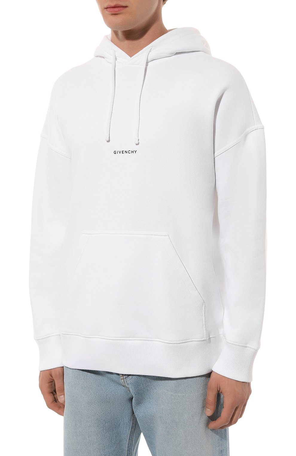 Хлопковое худи GIVENCHY белого цвета по цене 99500 руб., арт. BMJ0HC3Y9Z, фото 3 Хлопковое худи GIVENCHY, арт. BMJ0HC3Y9Z, фото 3