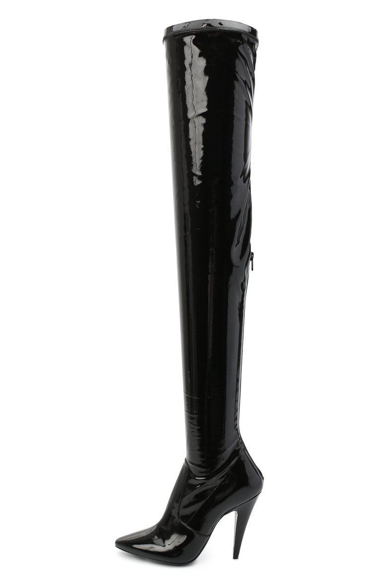 Комбинированные ботфорты aylah SAINT LAURENT, арт. 637457/1LW10, фото 3