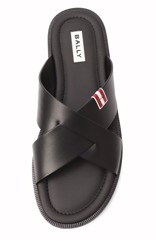 Кожаные шлепанцы Glide Bally MSS04J/VT003 Чёрный  MSS04J/VT003 Фото 6