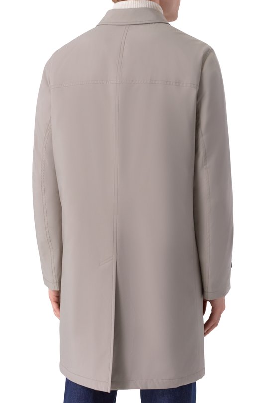 Утепленный плащ Brioni S0RW0L/PA906 Бежевый  S0RW0L/PA906 Фото 4