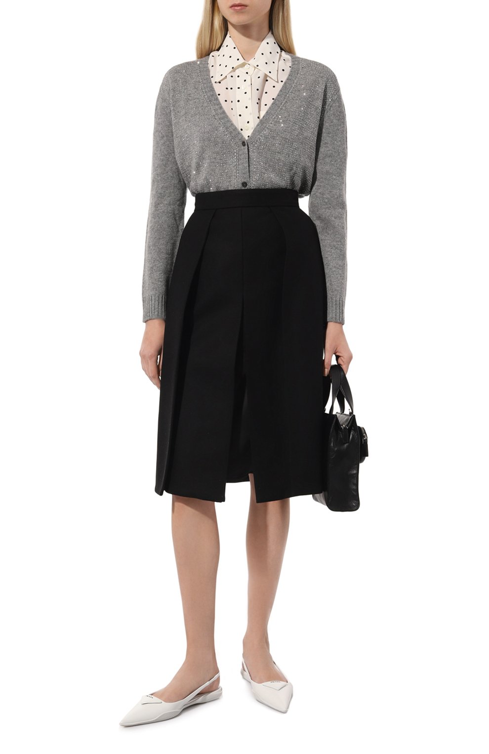 Шелковая рубашка PRADA, арт. P477E-1YHP-F0A72-211, фото 2