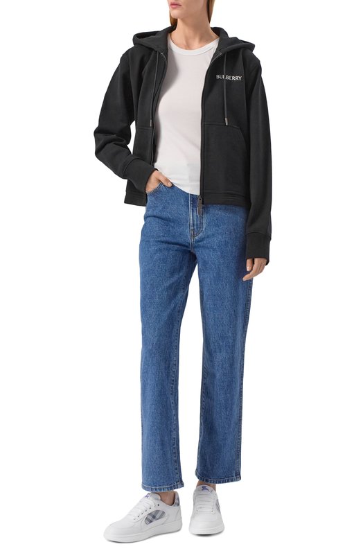 Комбинированные кеды Terrace Burberry 8118625 Белый  8118625 Фото 3