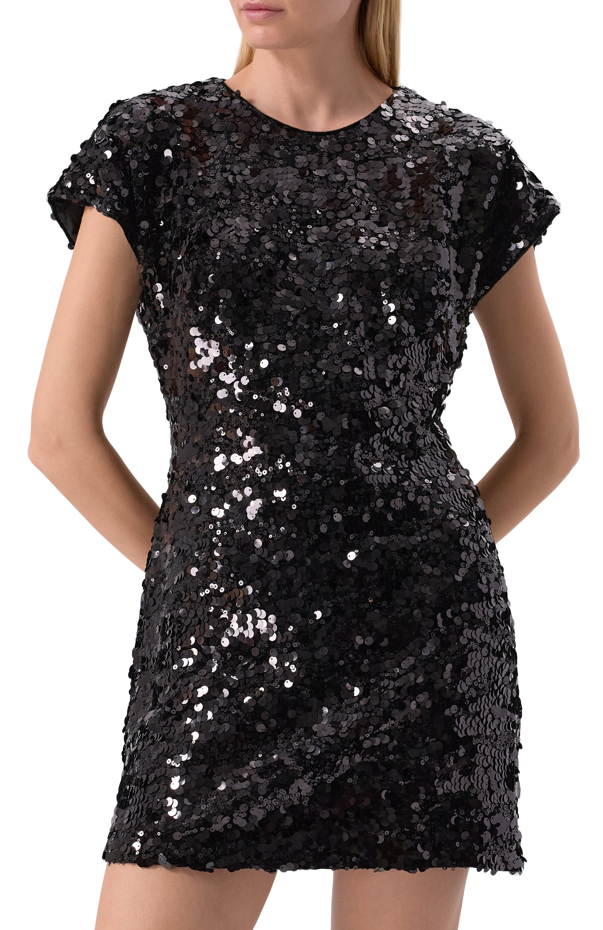 Платье с отделкой пайетками GANNI, арт. T4045, фото 3