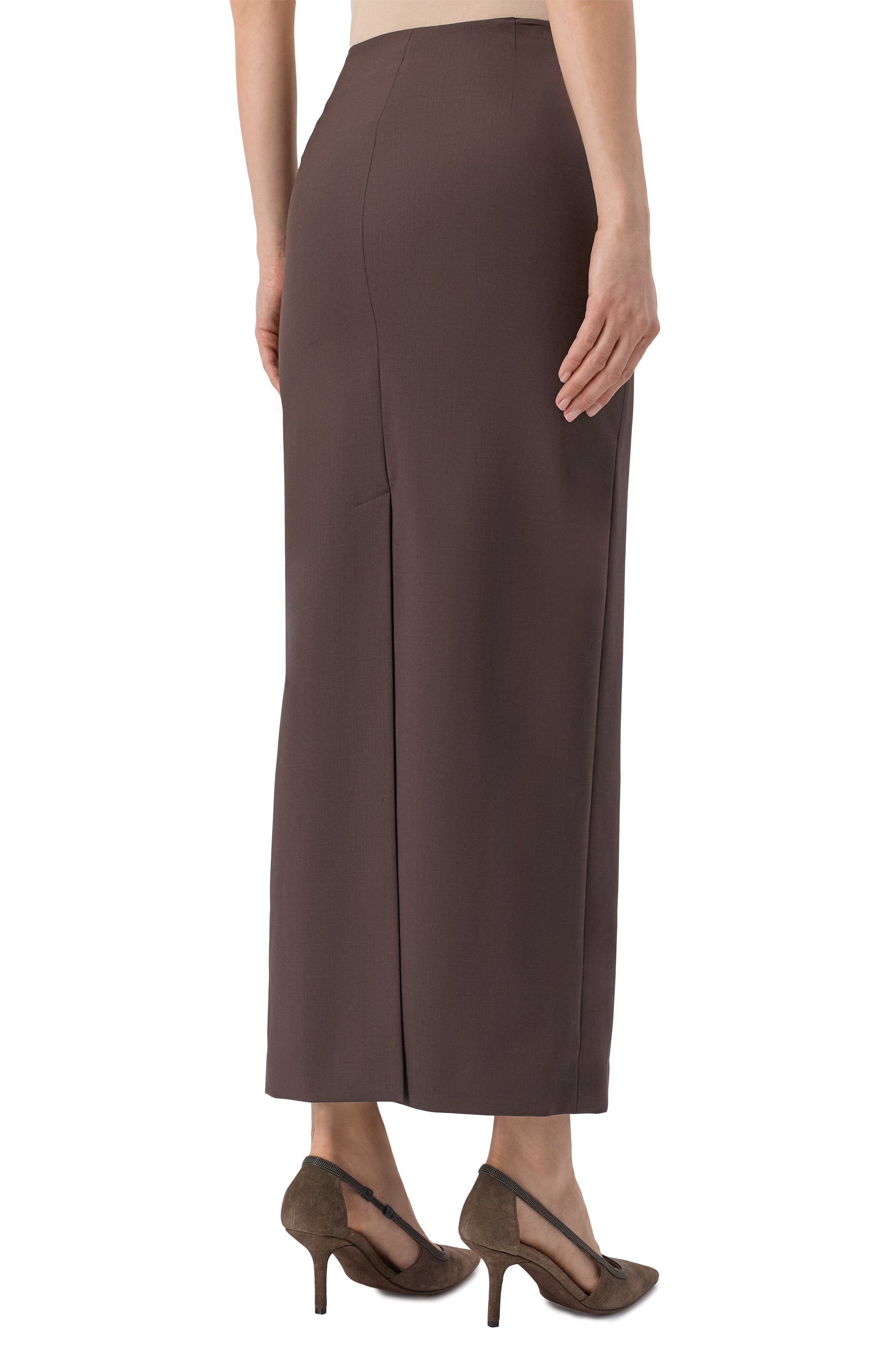 Шерстяная юбка BRUNELLO CUCINELLI, арт. MPW07G3882, фото 4