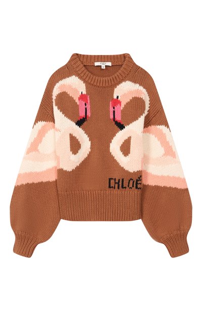 Свитер из хлопка и шерсти CHLOÉ, арт. C21294