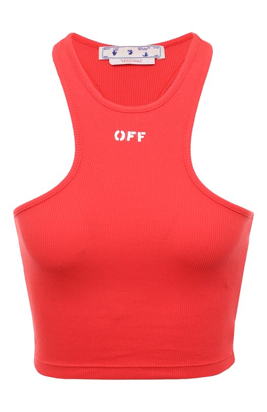 

Хлопковый топ Off-White, Красный