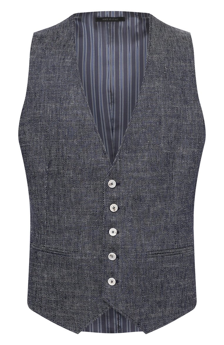 Жилет изо льна и хлопка GIORGIO ARMANI, арт. 1SGGK020/T02CB, фото 1
