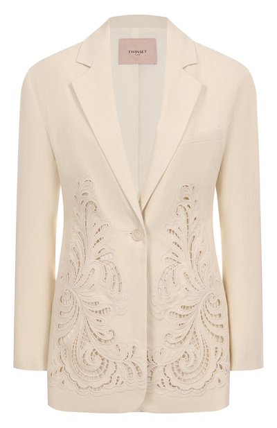 Женский жакет изо льна и вискозы TWINSET, арт. 251TP2160