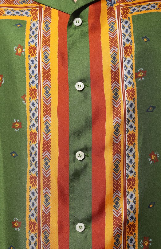 Шелковая рубашка Nick Fouquet Зелёный, фото 5