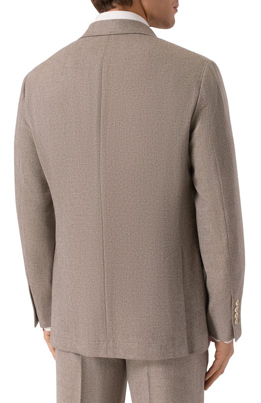 Шерстяной костюм Brunello Cucinelli MV414LDWH Бежевый  MV414LDWH Фото 3