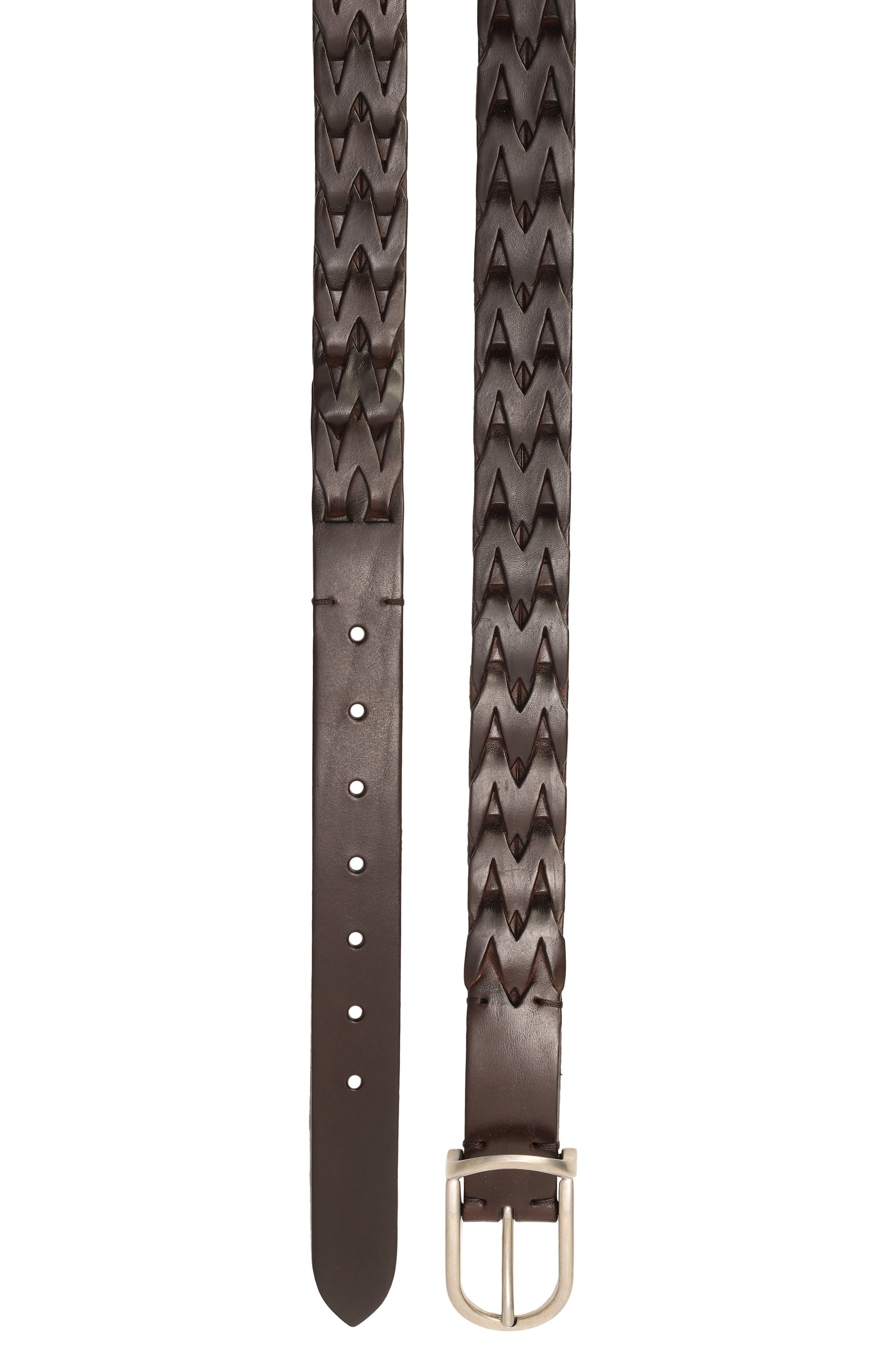 Кожаный ремень BRUNELLO CUCINELLI темно-коричневого цвета по цене 113000 руб., арт. MAUPP333, фото 3 Кожаный ремень BRUNELLO CUCINELLI, арт. MAUPP333, фото 3