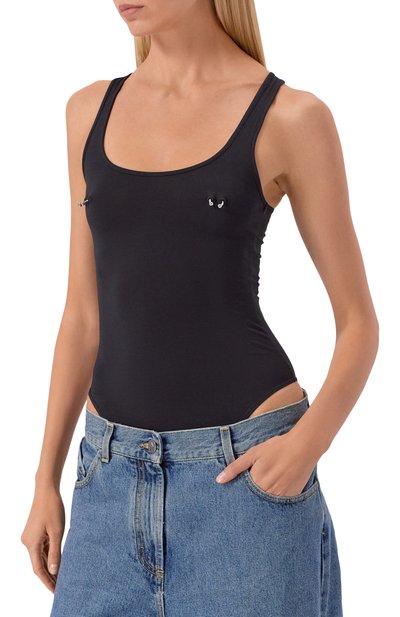 Хлопковое боди MUGLER, арт. 25F3B002736017, фото 3