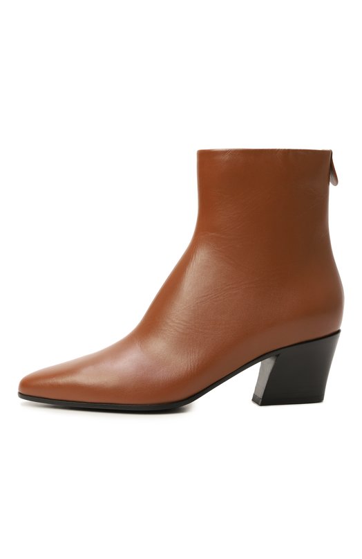 Кожаные ботильоны Giorgio Armani GW002129/AF19136 Коричневый  GW002129/AF19136 Фото 4