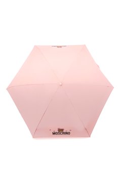 Женский складной зонт MOSCHINO светло-розового цвета, арт. 8042-SUPERMINI | Фото 1 (Материал: Текстиль, Металл, Синтетический материал; Материал сплава: Проставлено; Нос: Не проставлено)