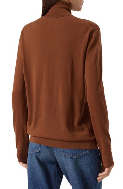 Кашемировая водолазка DOLCE & GABBANA коричневого цвета по цене 106500 руб., арт. FX832T/JAW3F, фото 4 Кашемировая водолазка DOLCE & GABBANA, арт. FX832T/JAW3F, фото 4