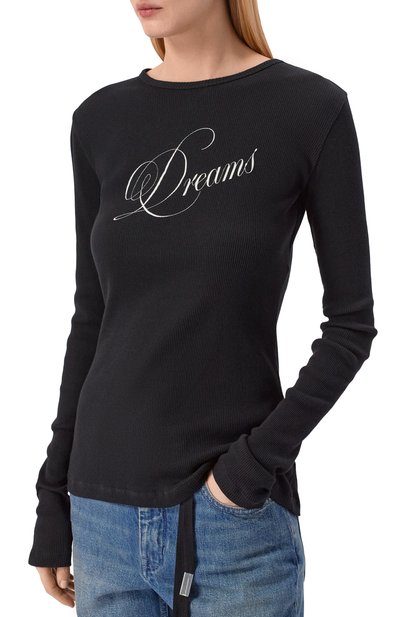 Хлопковый лонгслив ANN DEMEULEMEESTER, арт. B0013833/FA659, фото 3