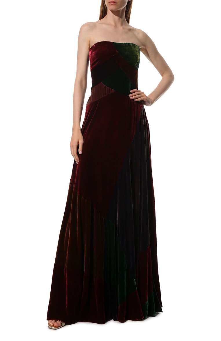 Платье из вискозы и шелка RALPH LAUREN, арт. 290736358, фото 1