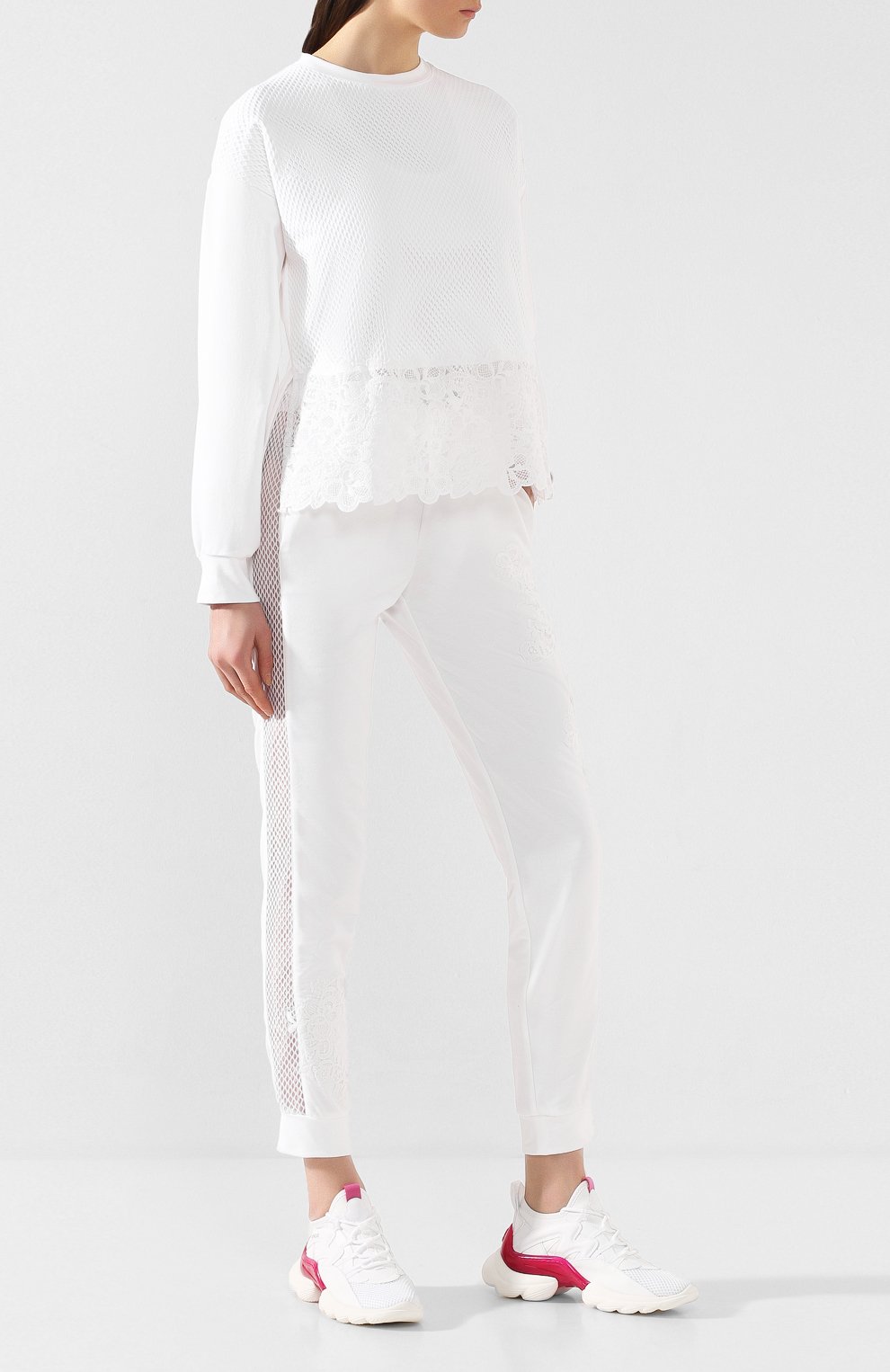 Хлопковые брюки ERMANNO ERMANNO SCERVINO, арт. 46T PL32 FEL, фото 2
