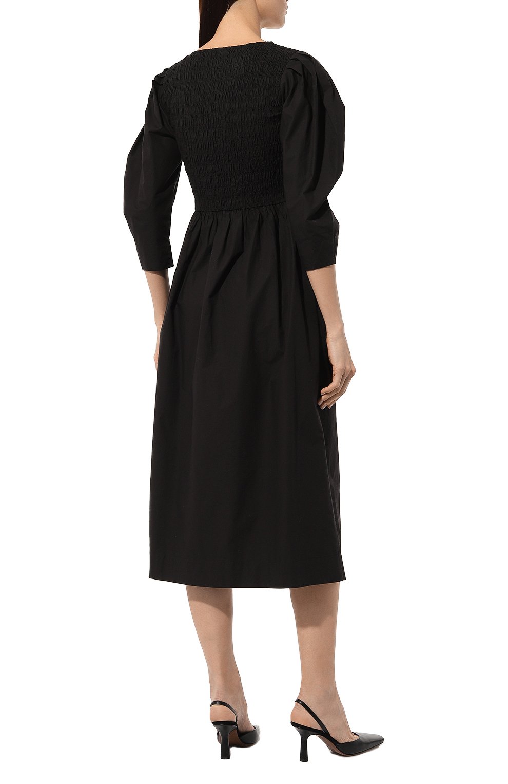 Хлопковое платье GANNI, арт. F8697, фото 4