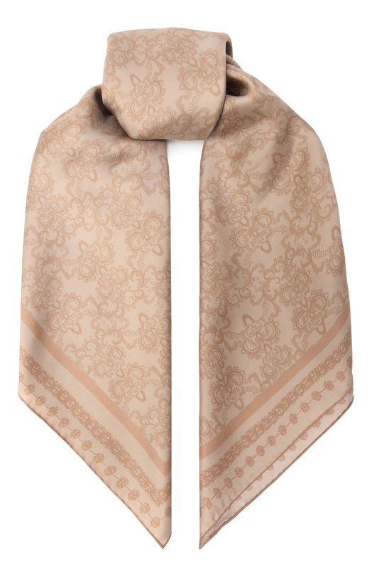 Шелковый платок Elie Saab 710008544S25 Бежевый 710008544S25