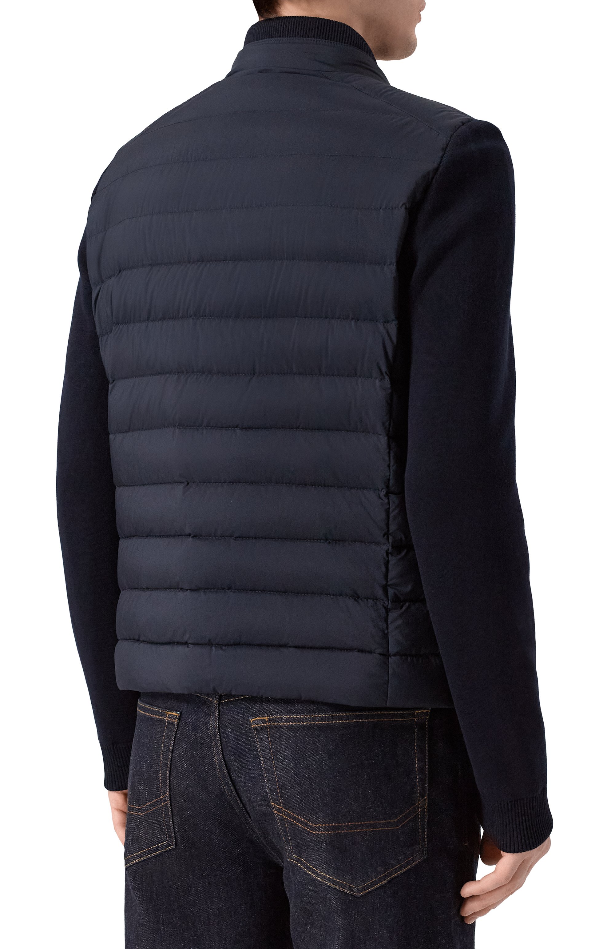 Пуховая куртка cattaneo-s3r MOORER темно-синего цвета по цене 221500 руб., арт. CATTANE0/S3R_001, фото 4 Пуховая куртка cattaneo-s3r MOORER, арт. CATTANE0/S3R_001, фото 4