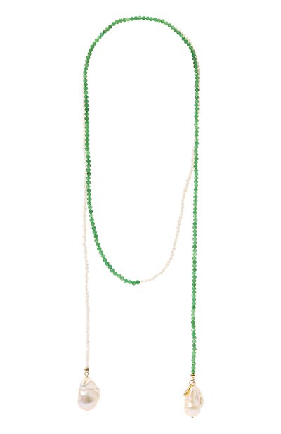 Колье VIEN зеленого цвета по цене 51480 руб., арт. 2323-67S, фото 1 Колье VIEN, арт. 2323-67S, фото 1