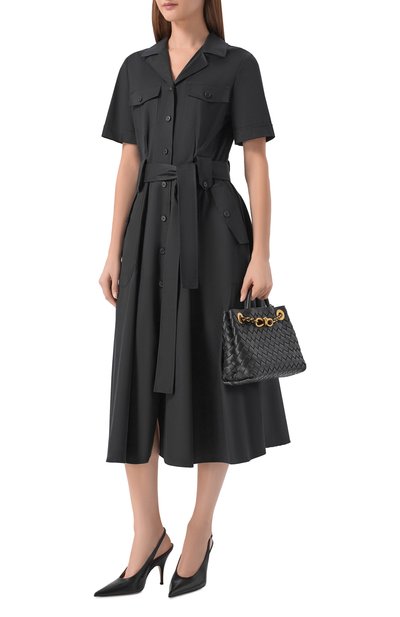 Женское платье из хлопка и шелка MVST, арт. M26.CSW.D401/SILK P0PELINE