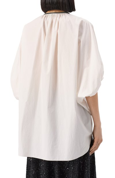 Хлопковая блузка BRUNELLO CUCINELLI, арт. M0H93HB802, фото 4