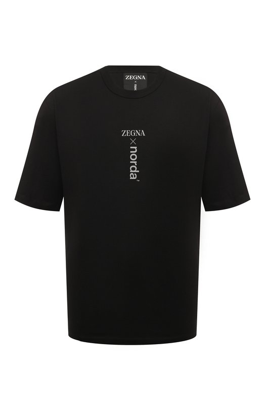Хлопковая футболка Zegna x norda Zegna UB364A5/N0R71P001 Чёрный UB364A5/N0R71P001