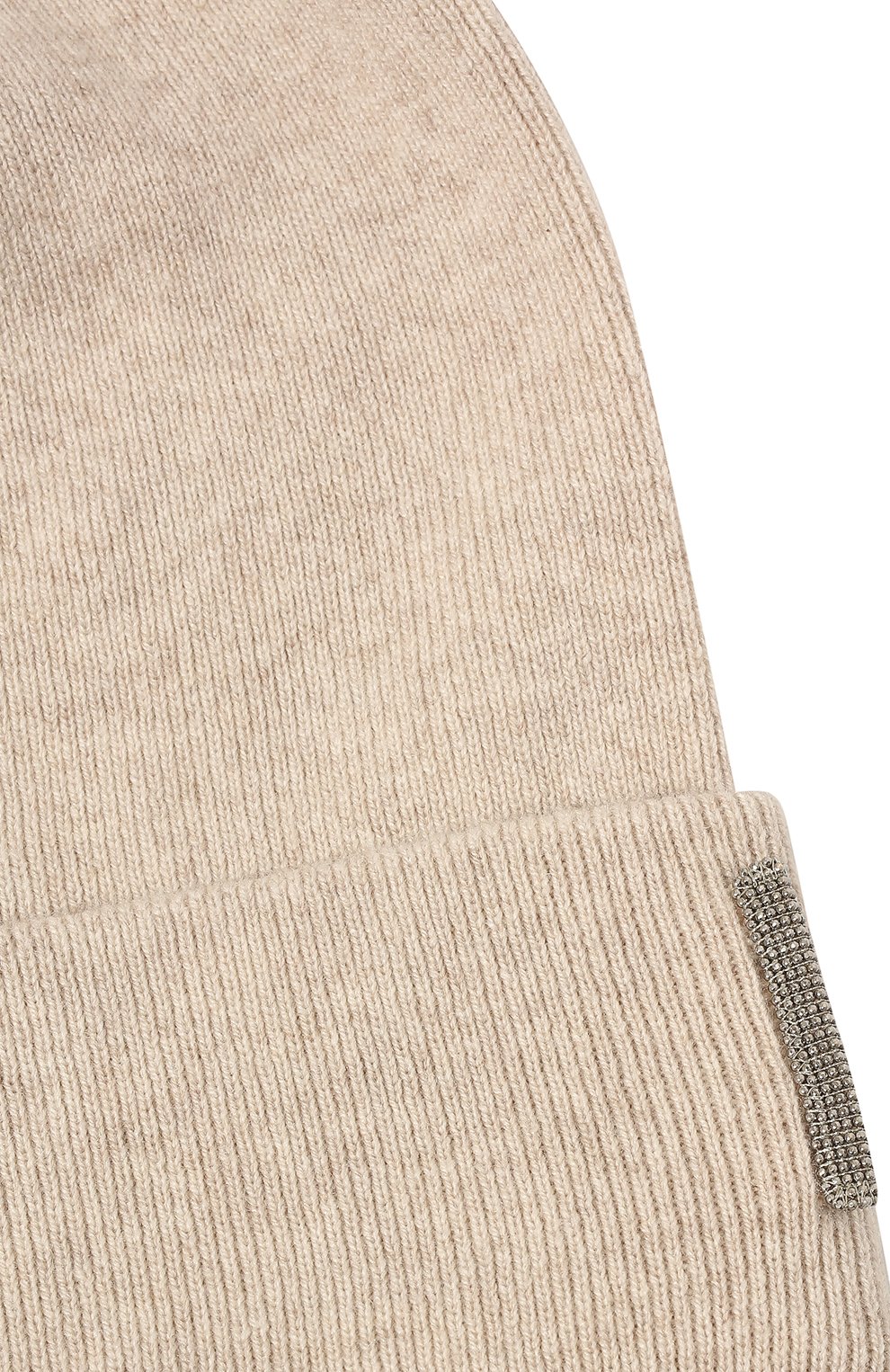 Кашемировая шапка BRUNELLO CUCINELLI кремового цвета по цене 21300 руб., арт. B12M14599C, фото 3 Кашемировая шапка BRUNELLO CUCINELLI, арт. B12M14599C, фото 3