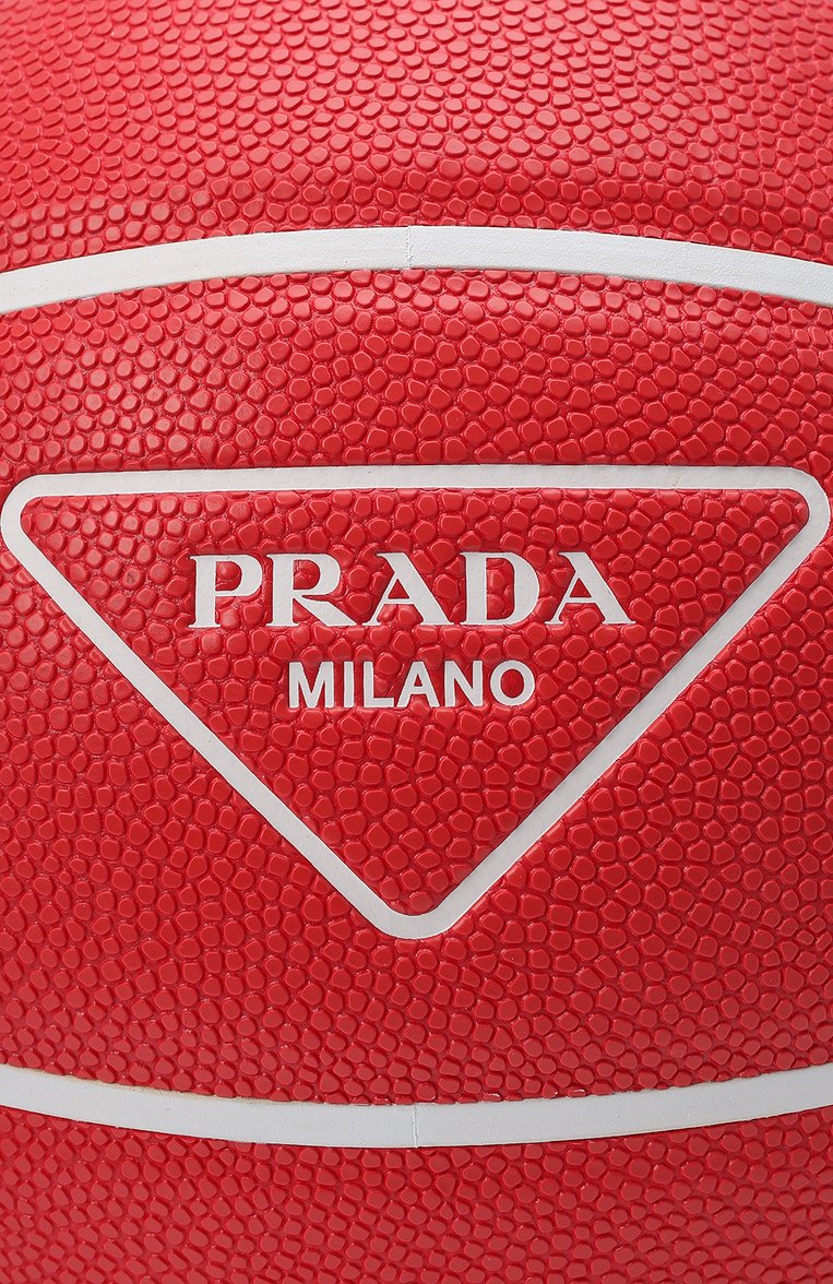 Женского мяч PRADA красного цвета, арт. 2XD007-2DTK-F0011 | Фото 5 (Материал: Натуральная кожа; Нос: Не проставлено; Региональные ограничения белый список (Axapta Mercury): Не проставлено)