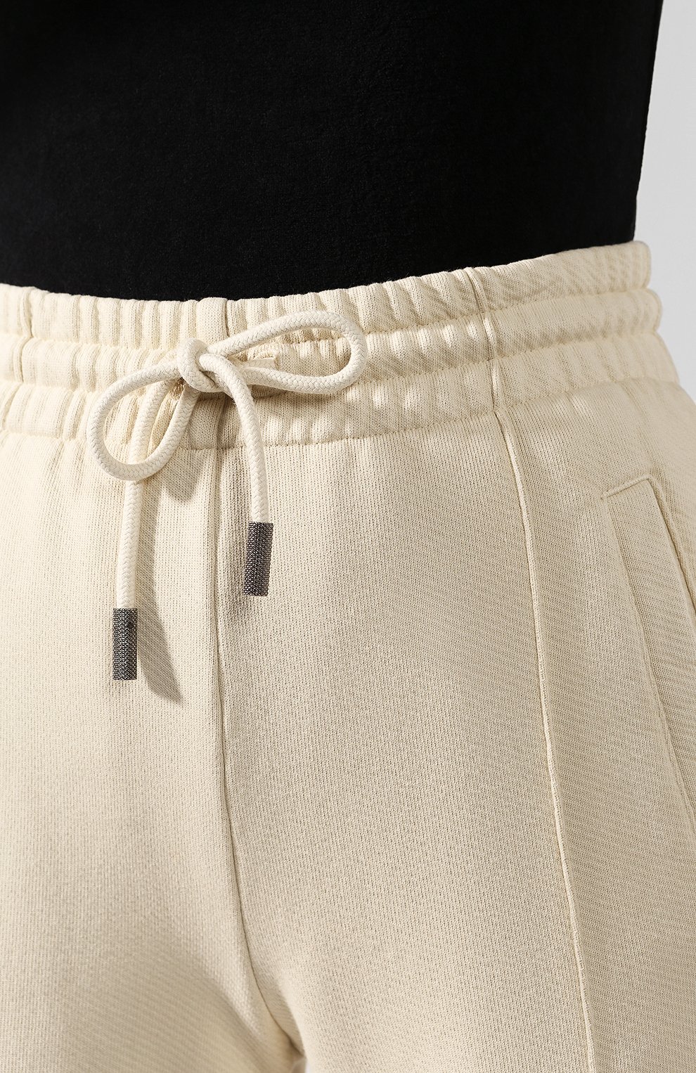 Хлопковые брюки OFF-WHITE бежевого цвета по цене 51900 руб., арт. 0WCH005E19F290974747, фото 5 Хлопковые брюки OFF-WHITE, арт. 0WCH005E19F290974747, фото 5