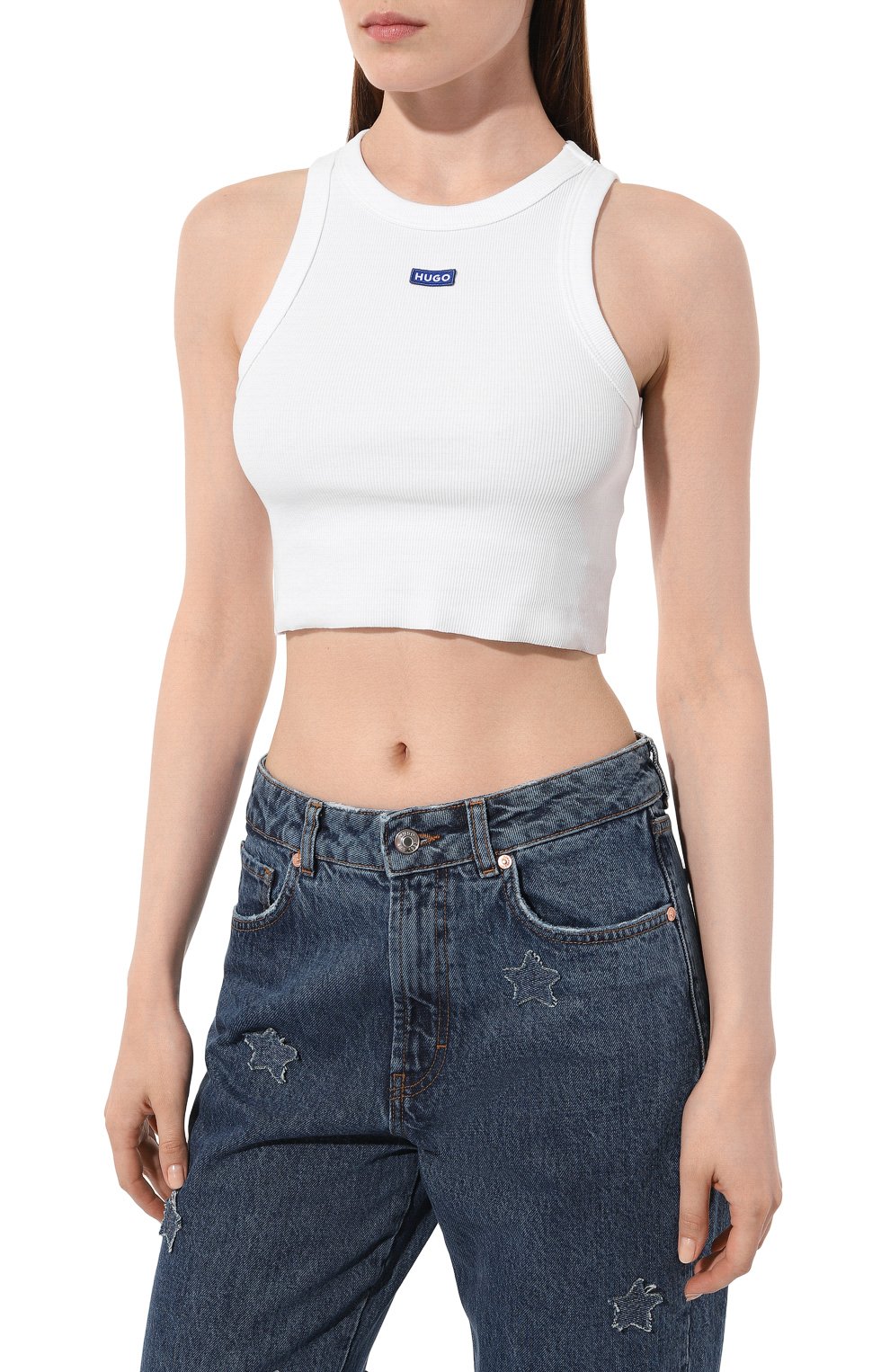 Хлопковый топ HUGO BLUE, арт. 50511450, фото 3