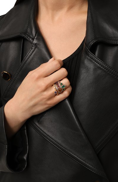 Кольцо trinity QUEENSBEE разноцветного цвета по цене 108900 руб., арт. 102355, фото 2 Кольцо trinity QUEENSBEE, арт. 102355, фото 2