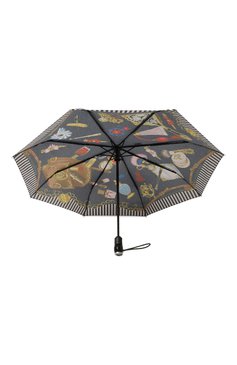 Женский складной зонт MOSCHINO черного цвета, арт. 7942-0PENCL0SE | Фото 3 (Материал: Текстиль, Металл, Синтетический материал; Нос: Не проставлено; Материал сплава: Проставлено)
